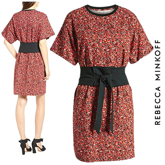 Rebecca Minkoff NWT Mini Pop Marta Floral Print T-Shirt Dress, Small - Picture 1 of 13